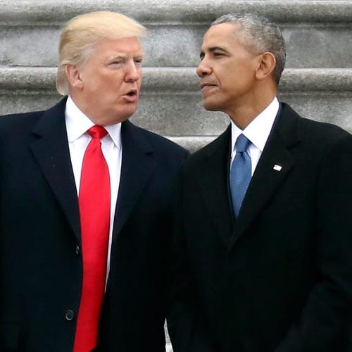 Trump and obama